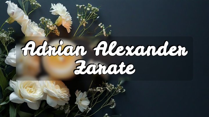 Adrian Alexander Zarate