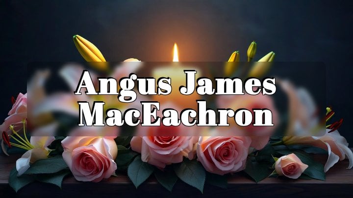 Angus James MacEachron, Schaumburg, Illinois