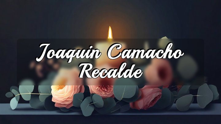 Joaquin Camacho Recalde, Guayaquil, Ecuador