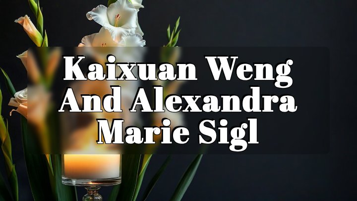 Kaixuan Weng and Alexandra Marie Sigl, Gainesville, Florida
