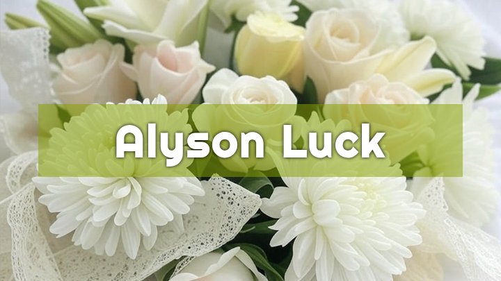 Alyson Luck, Fairfield, CT