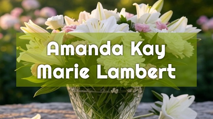 Amanda Kay Marie Lambert, Apple Valley, MN