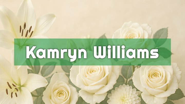 kamryn williams houston tx obituary