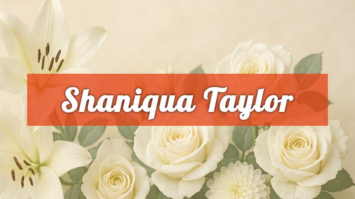 shaniqua lajae nicci taylor fayetteville nc obituary