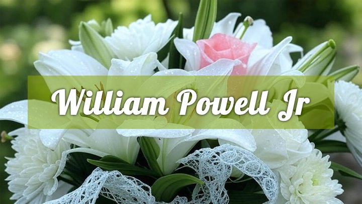 William Gregory Powell Jr., White Springs, FL